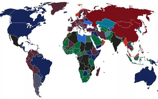 护照颜色分布