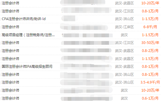 全国各地注册会计师工资高吗 持证人前景怎样