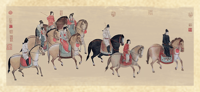 (《虢国夫人游春图》)