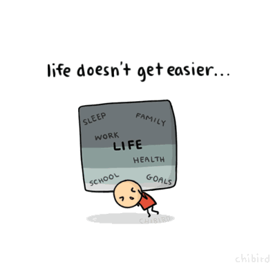 15. Life doesn't get easier... but you get stronger.