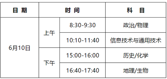 海南2018普通高考和高中基础会考科目时间安排