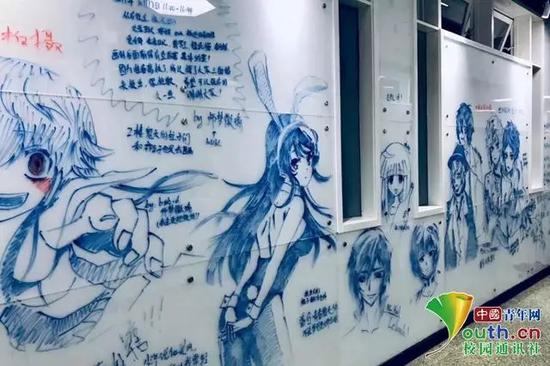 图为四川大学涂鸦墙。中国青年网通讯员 吴宇昆 吕旅 摄