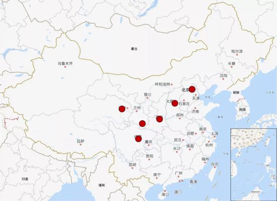 图9 本科及硕士阶段足迹分布