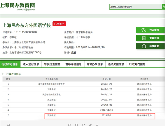 上海民办教育网截图