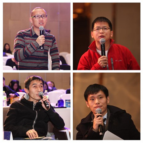 教育投资大咖宁柏宇（左上）、牛立雄（右上）、潘欣（左下）、张罗（右下）