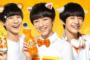 图:TFBOYS代言芬达汽水,粉丝直接被萌化