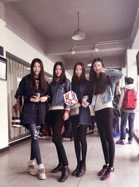 高颜值大长腿纺大女学霸(图)|武汉纺织大学