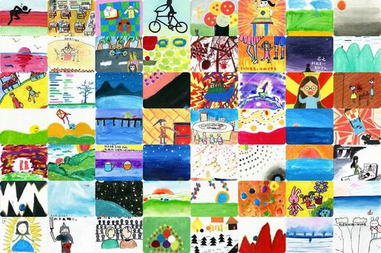 2015年5月安徽休宁美术公益营，北师大附校学生“勇气”主题绘本作品
