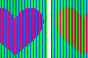 烧脑图片再度来袭 心形错视图形疯传网络(图)