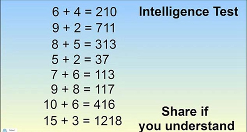 塔尔沃克提出的问题是，根据x + y = (x - y) (x + y)的规则，你能解开？+？=123吗？(网页截图)