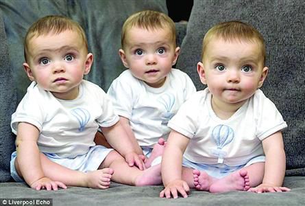 英国现一模一样同卵三胞胎 概率仅2亿分之一|三