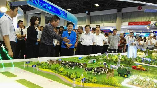 中共中央政治局委员、国务院副总理刘延东参观北邮展台