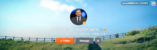 莱昂纳多微博界面