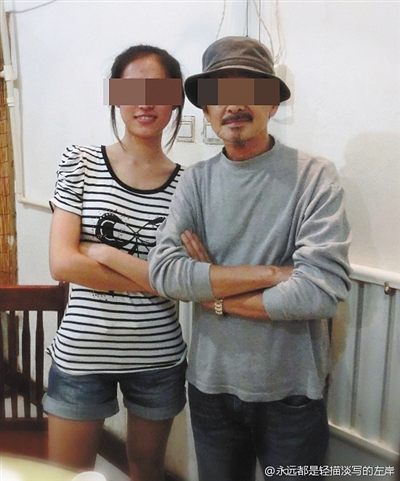 江歌(左)在微博上发布的照片。微博截图