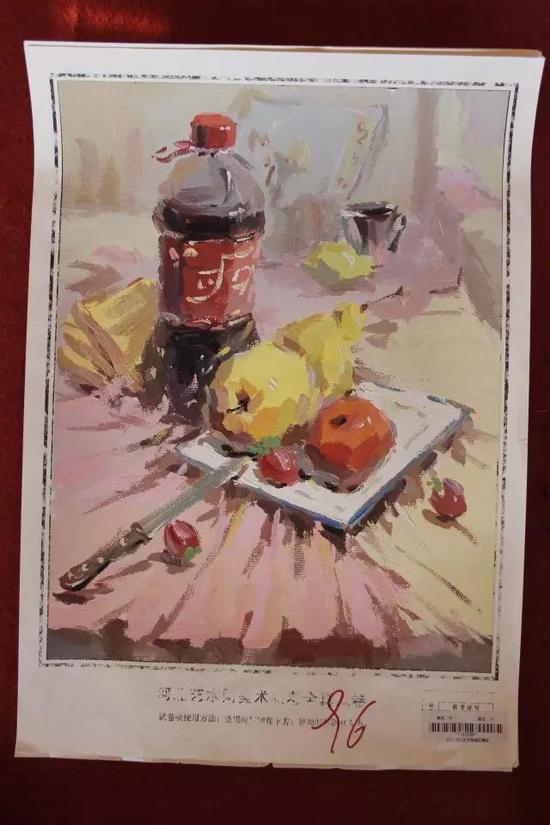 这些是值得美术考生参考学习的色彩高分卷(图