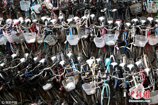 大学清理数千辆自行车