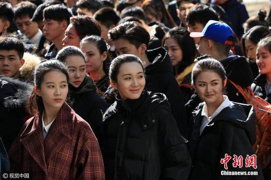2017年2月17日，北京电影学院艺考复试开始。图片来源：视觉中国