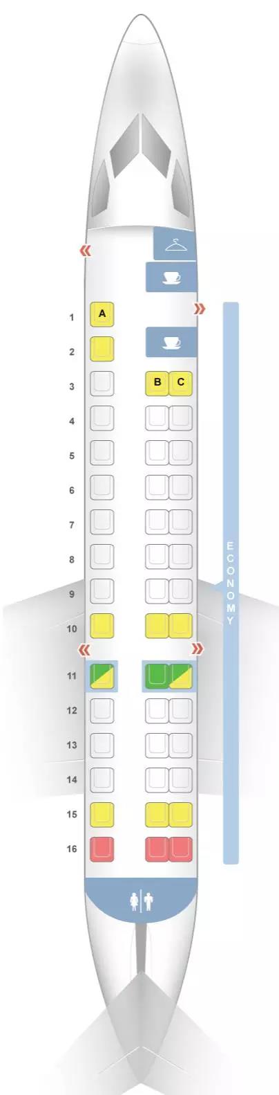 冒险家的乐园(图片来源:SeatGuru)
