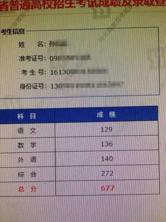 2017年河北高考成绩查询入口开通