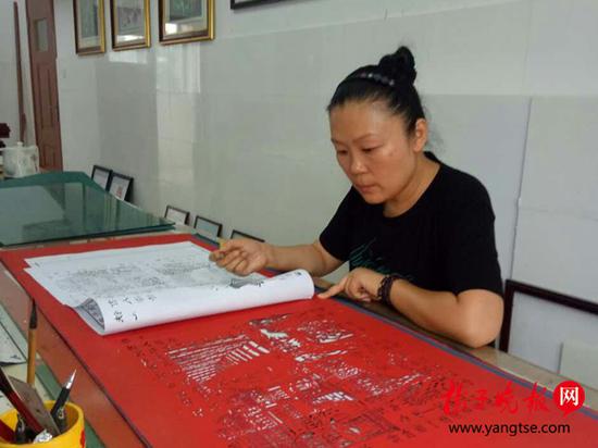 句容一乡村女教师 业余时间创作 惊艳 剪纸|乡村