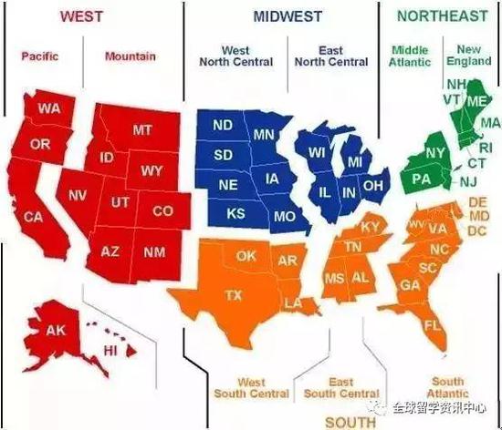 美国九个大区教育的特点（2）