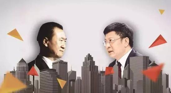 王健林（左）和孙宏斌（右） 图片来源于网络
