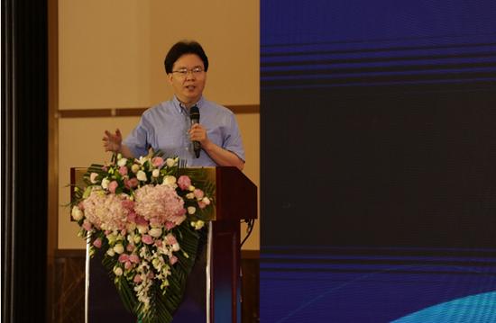 达内教育集团总裁韩少云做主题演讲。