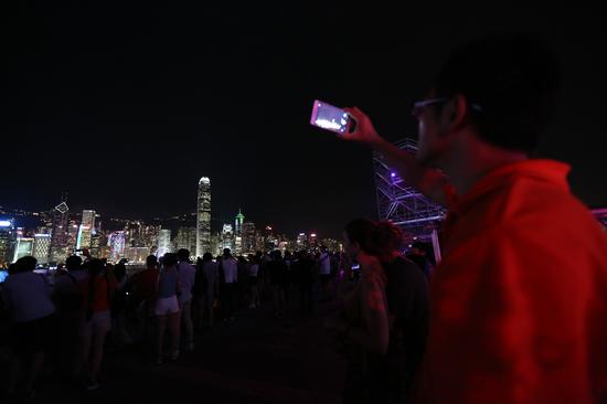 老师镜头中的香港夜景。