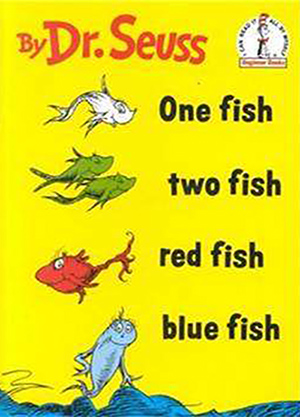一条鱼、两条鱼，红色的鱼、蓝色的鱼