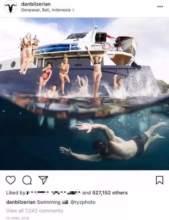 图片来源：Instagram 世界知名土豪Dan Bilzerian