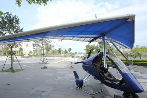 澳门大学学生胡致远研制的小型飞机。图片来源：澳门特区政府网站
