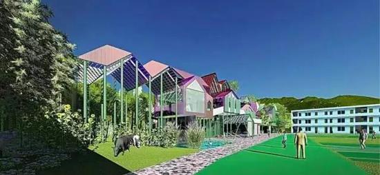 　　乡村学校效果图