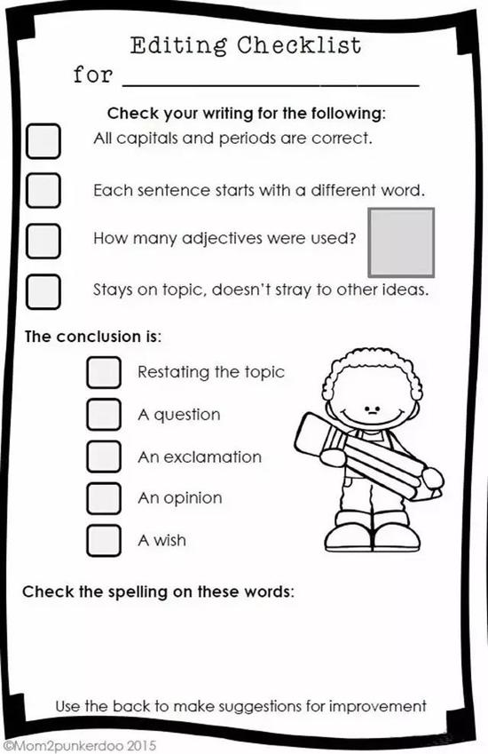 美国孩子的写作进阶清单 让你轻松提升思维能力