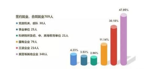 2017届本科毕业生就业单位性质分布来源/上海外国语大学