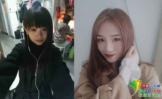 西南石油大学王久波大一大四对比照 本人供图