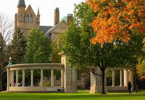 欧柏林学院为纪念基督教传教士修建的拱门