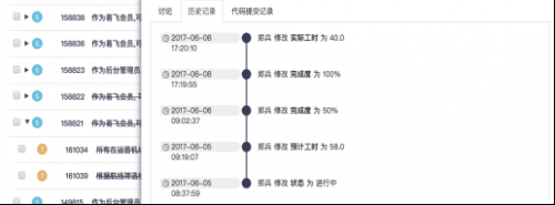 软件开发云中可查询对某条需求的状态变更历史记录