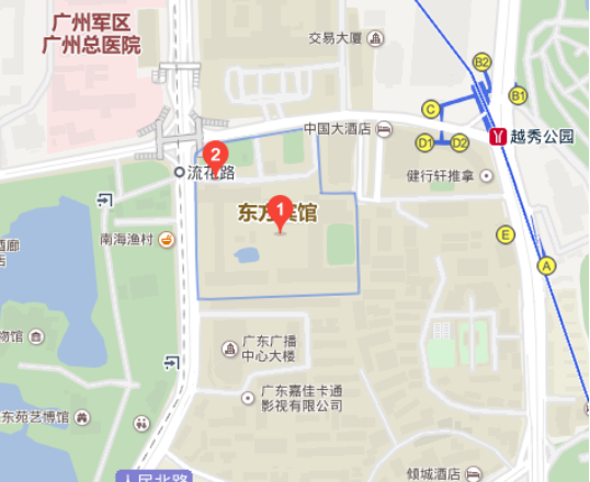 广东方宾馆（国际会展中心BC厅）地图