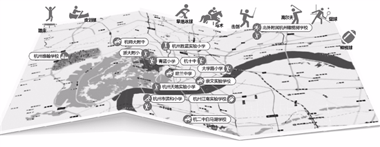 杭州很多中小学都开设了这些新兴体育项目。