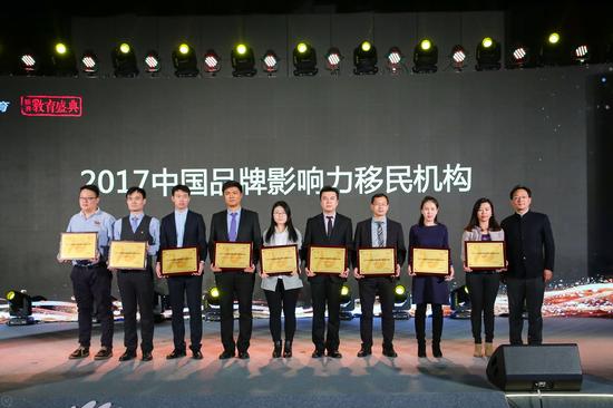 2017中国品牌影响力移民机构获奖名单|教育盛