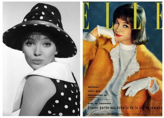 右图：1959年《ELLE》封面