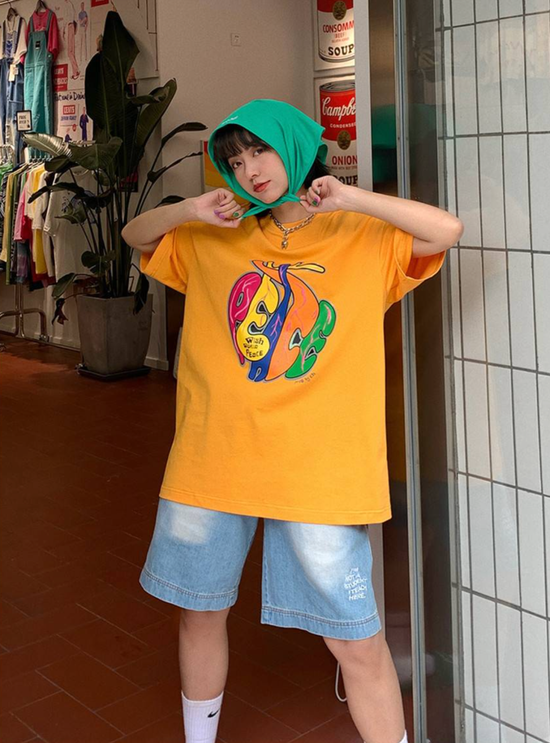  PROS BY CH 和平之心彩色趣味印花T恤