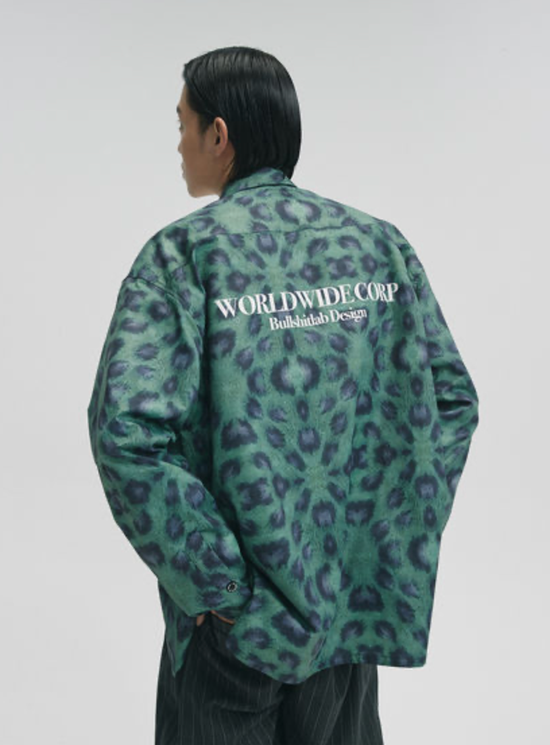 BULLSHITLAB 原创纹理活性肌理数码印花长袖衬衣