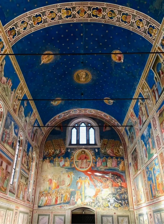 ▲乔托·迪·邦多纳为斯克罗维尼教堂创作的壁画