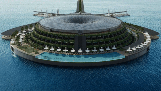 在海上造35000㎡漂浮酒店 引千万网友围观