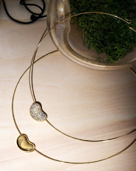 Tiffany &Co. 蒂芙尼Elsa Peretti® Bean® Design系列18K黄金线圈项链