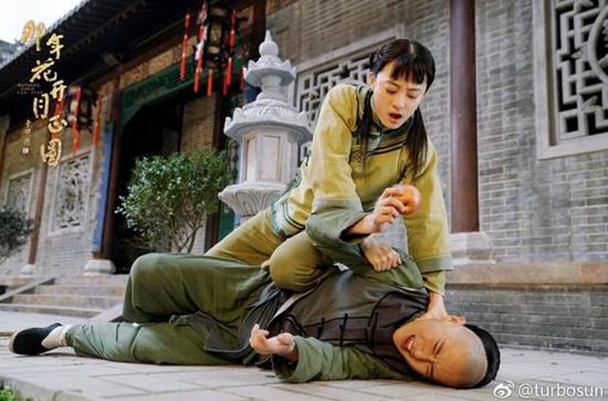 孙俪晒照