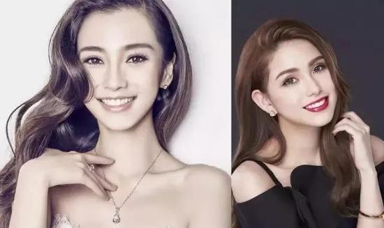 　左（Angelababy）右（昆凌）