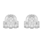 Boucheron宝诗龙Histoire de Style, Like a Queen高级珠宝系列Moon White吊坠耳环及耳夹佩戴形式