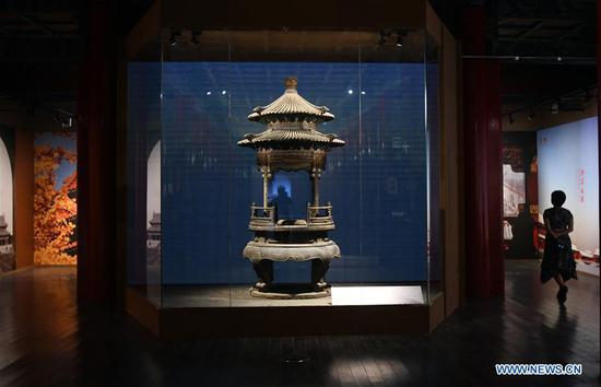 Photo taken on Sept. 10, 2020 shows an exhibit at the Palace Museum in Beijing, capital of China. An exhibition, entitled 